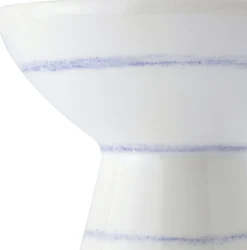 onomao Vase Keramik handbemalt blau New