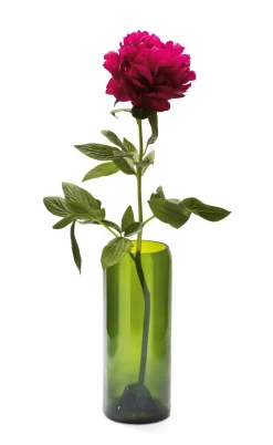 Q de bouteille Vase Weinflasche Smaragdgrün Clearance