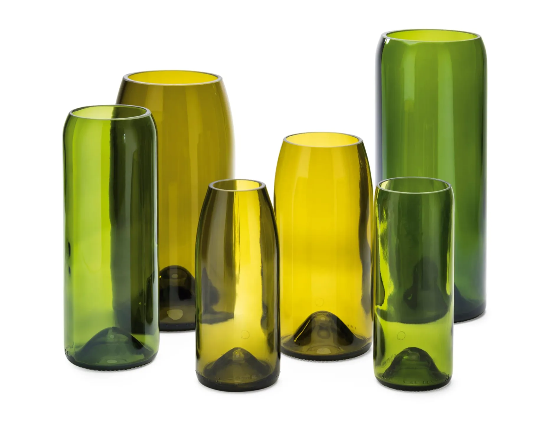 Q de bouteille Vase Weinflasche Smaragdgrün Online