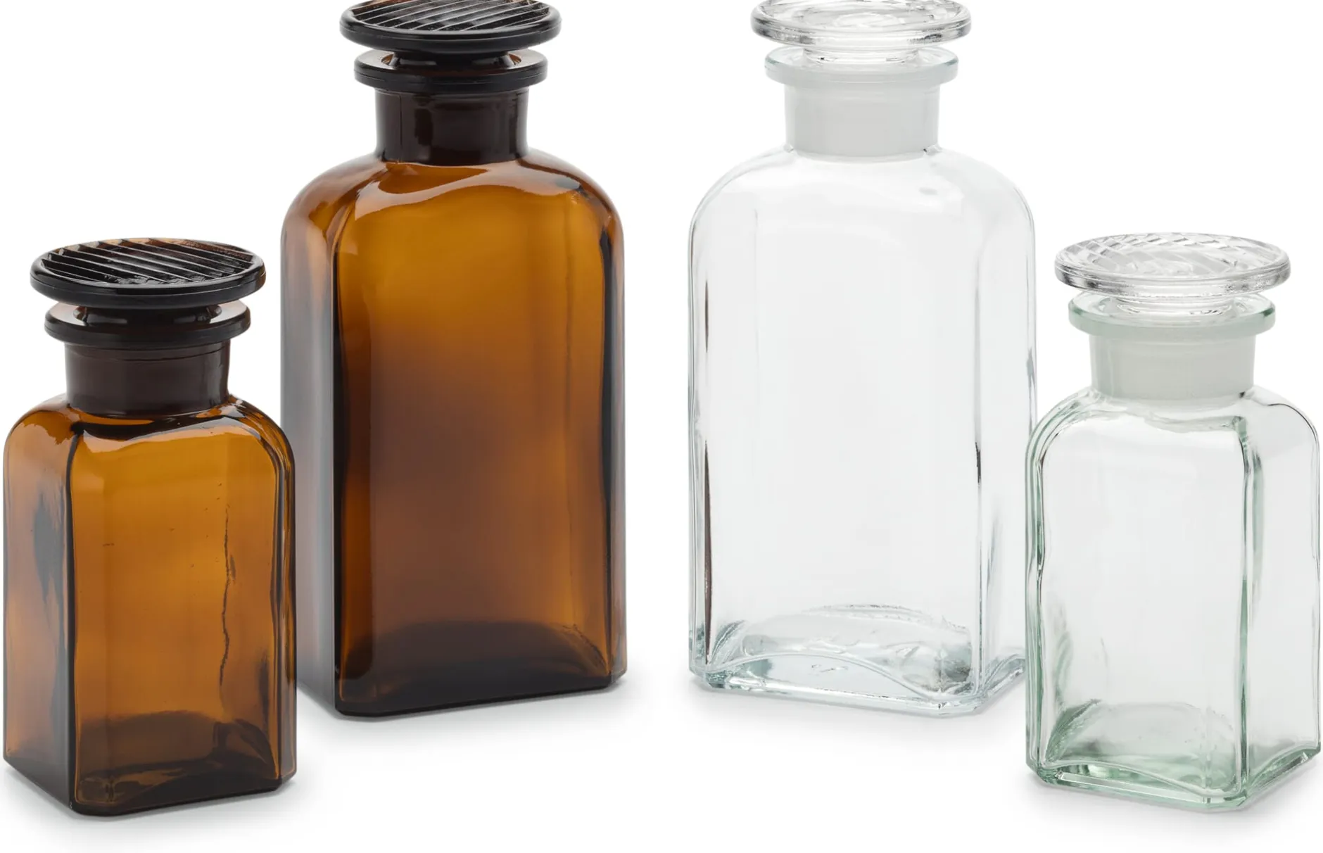 Sklarny Moravia Vierkantflasche Glas Farblos New