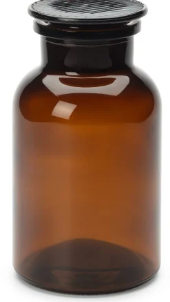 Sklarny Moravia Vorratsflasche mit Glasstopfen Braun