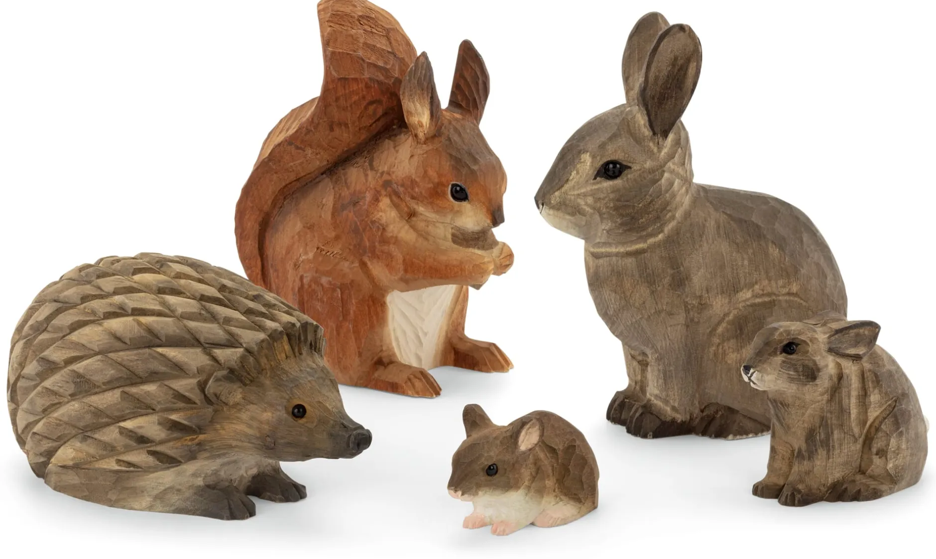 Wildlife Garden Waldmaus Lindenholz handgeschnitzt Sale