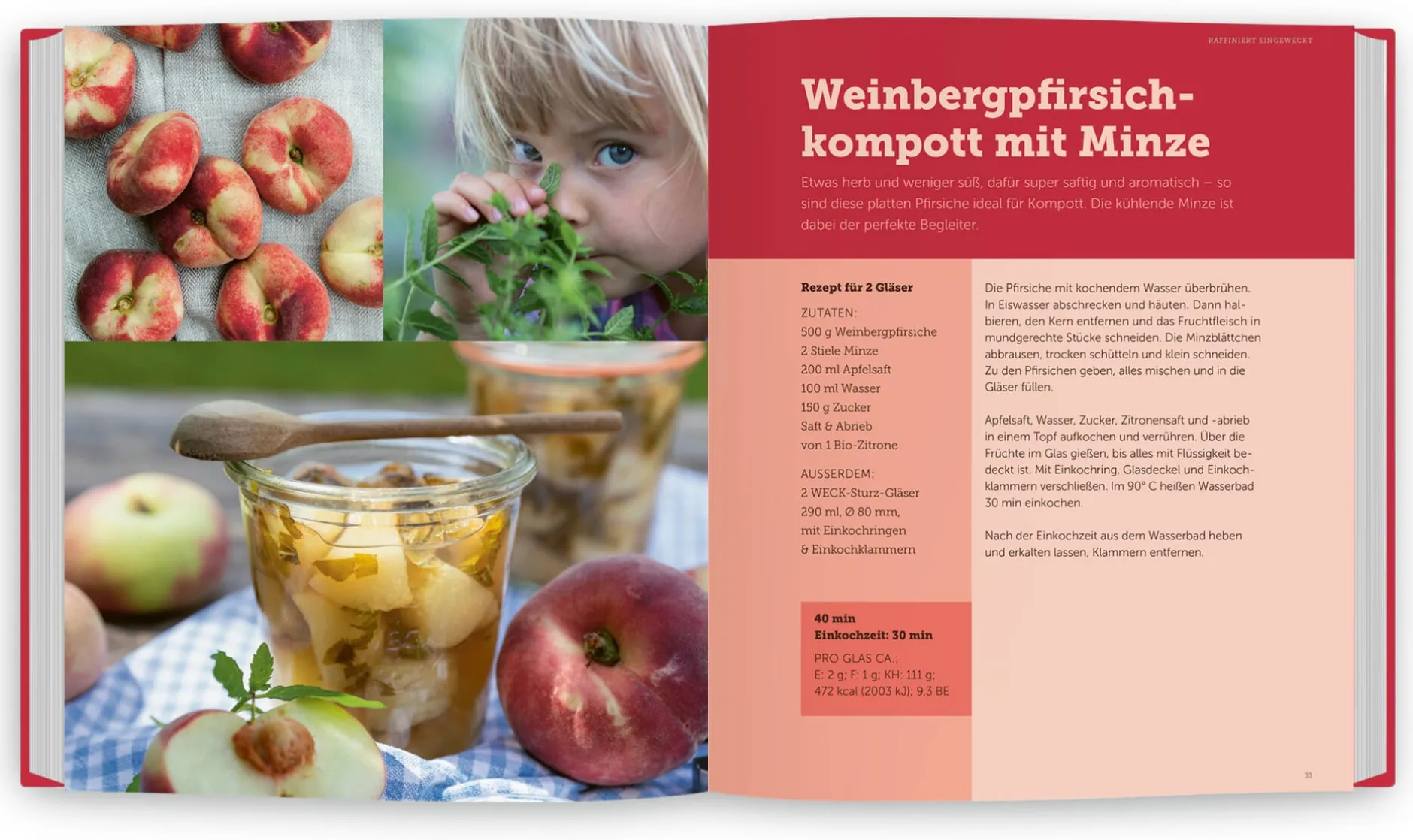 Weck glass and packaging Weck Das original Einkochbuch Hot