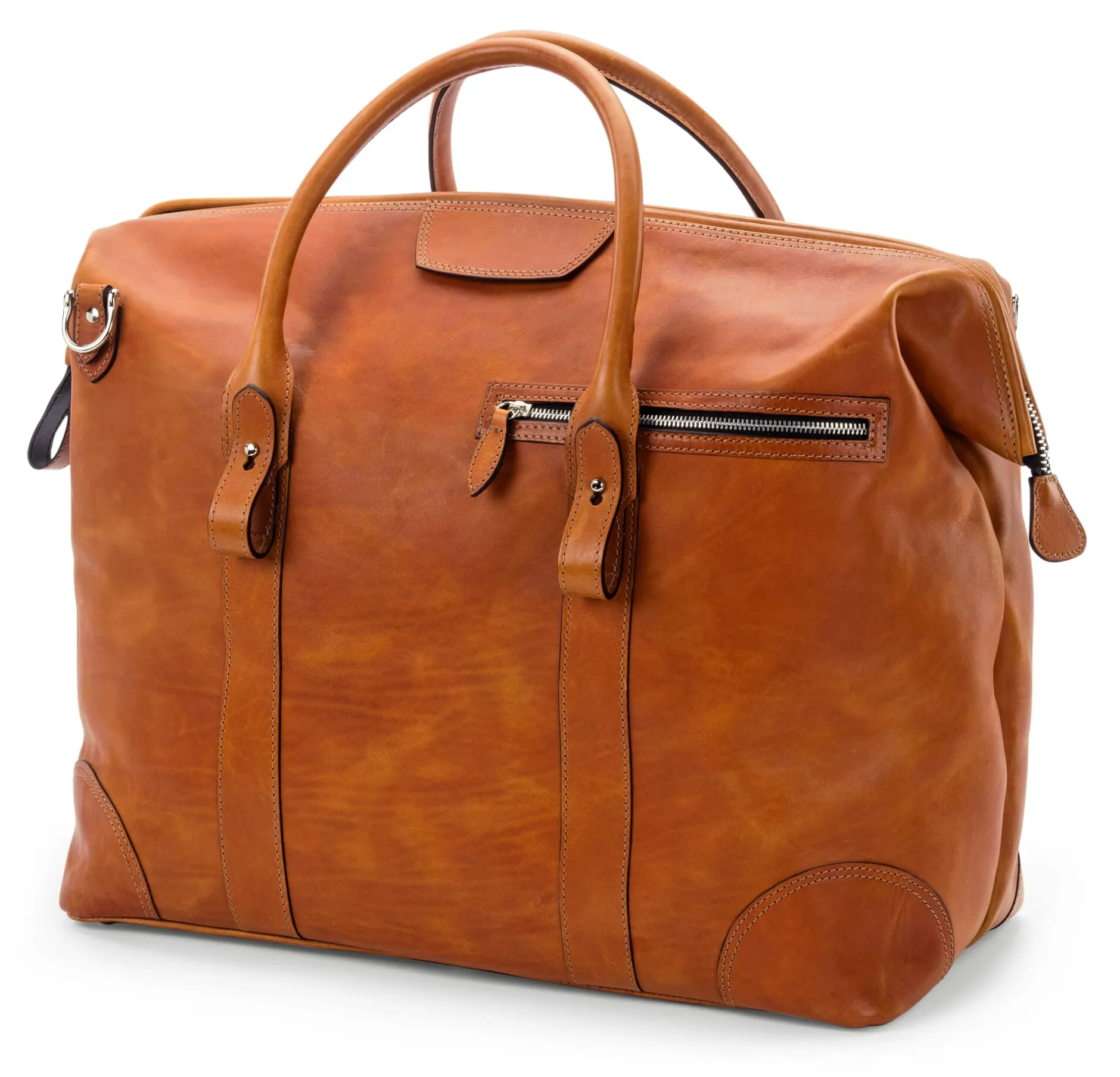 F. Hammann Weekender Stierleder Cognac New