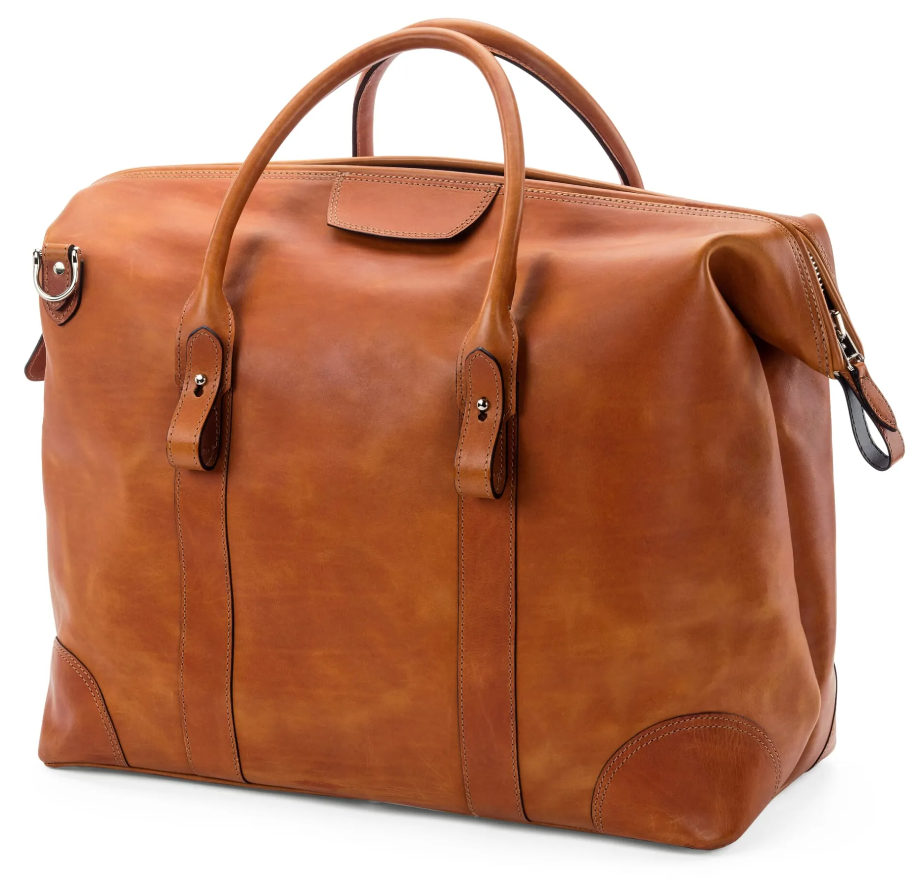 F. Hammann Weekender Stierleder Cognac New