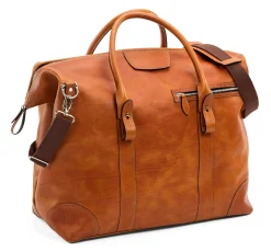 F. Hammann Weekender Stierleder Cognac New