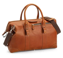 F. Hammann Weekender Stierleder klein Cognac New