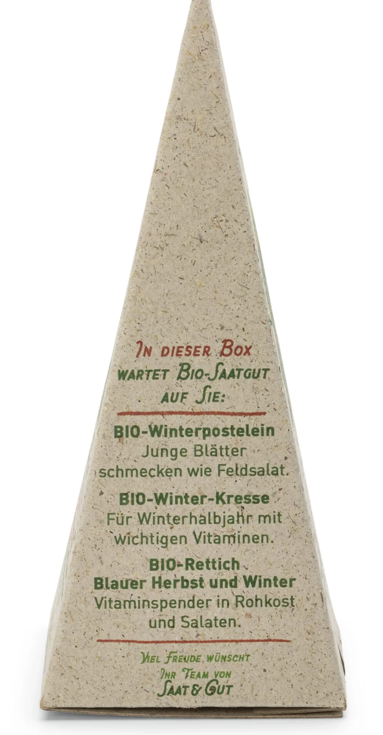 Saat & Gut Weihnachtliche Saatguttüte Wintergemüse Best