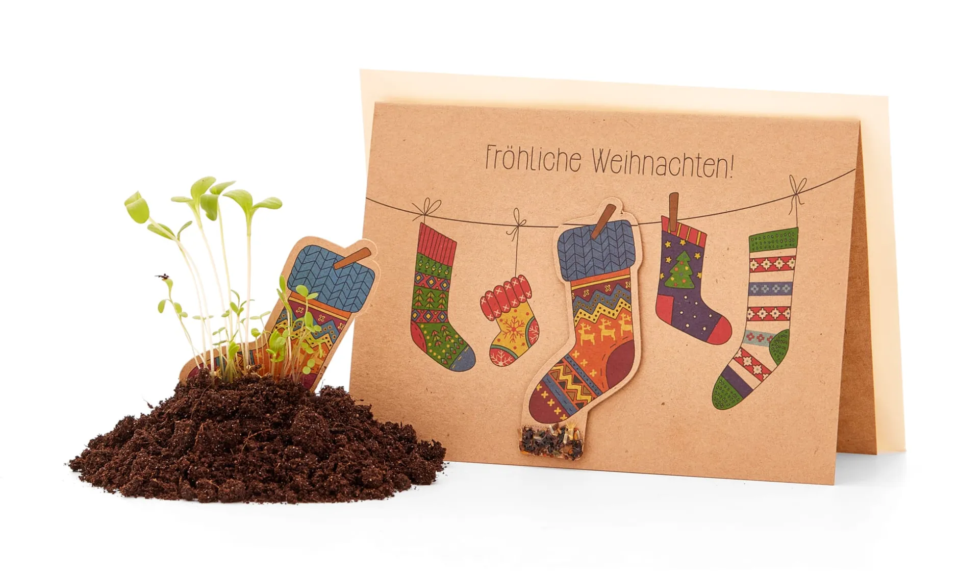 Die Stadtgärtner Weihnachtskarten mit Wildblumensamen Online