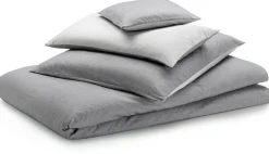 elegante Wendebettbezug Sommerflanell Grau Discount