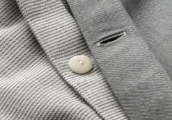 elegante Wendekopfkissenbezug Sommerflanell Grau New