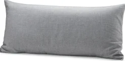 elegante Wendekopfkissenbezug Sommerflanell Grau New