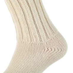 Hirsch Natur Wintersocke Lammwolle Natur Sale