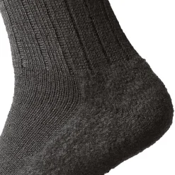 Hirsch Natur Wollsocke mit Walkfilzsohle Anthrazit New
