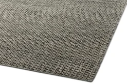 Finarte (India) Oy Wollteppich meliert Dunkelgrau New