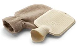 Steiner Wärmflasche mit Merinowollbezug New