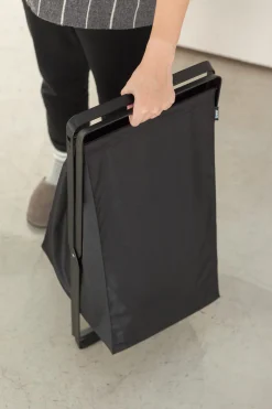 Yamazaki Wäschekorb Tower Schwarz Discount