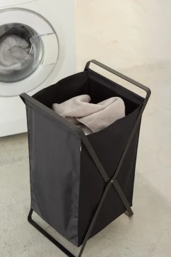 Yamazaki Wäschekorb Tower Schwarz Discount