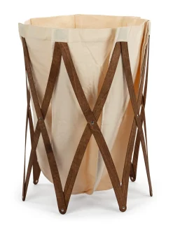 K&M Classics Wäschekorb Walnussholz Natur Sale