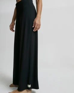 OH OH OM Ethical Sportswear Yoga-Hose weites Bein Schwarz Discount