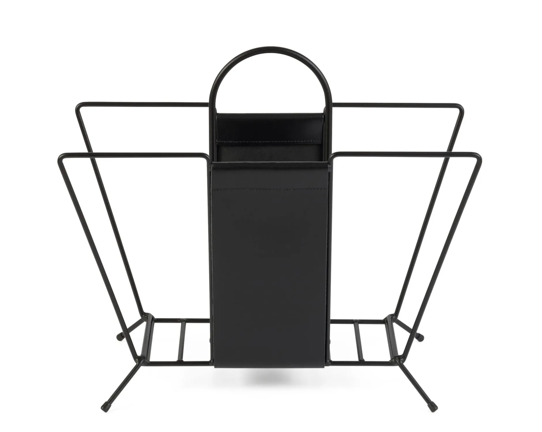 Maze Interior Zeitungsträger Stahldraht Schwarz