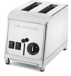 Milantoast Zweischacht-Toaster Edelstahl Clearance