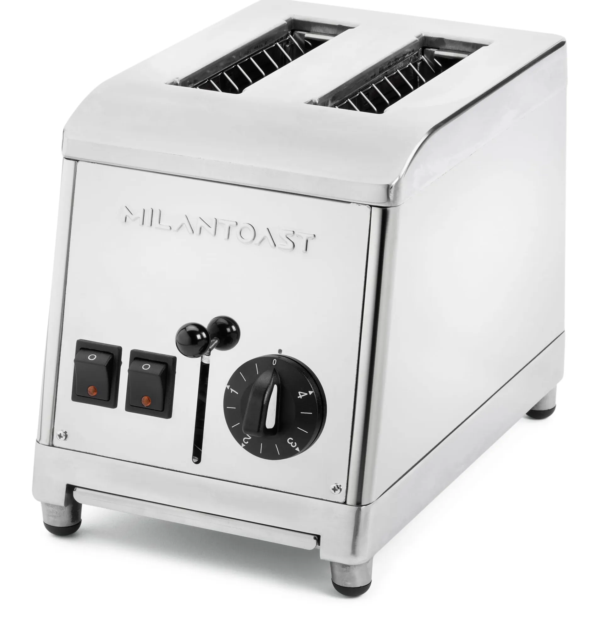 Milantoast Zweischacht-Toaster Edelstahl Clearance