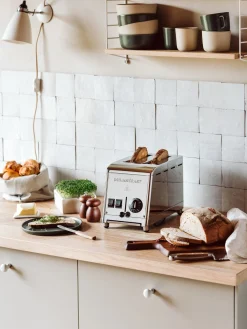 Milantoast Zweischacht-Toaster Edelstahl Clearance